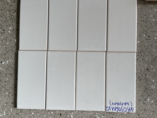 [GR0306MV2] Gạch thẻ Việt Nam KT 75x150mm xám lạnh mờ phẳng loại 1 mã GR0306MV2