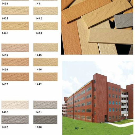 [1438-1447] GẠCH THẺ ỐP TƯỜNG TRUNG QUỐC 45X145 MM 1438-1447