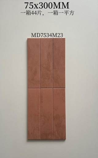 [MD7534M23] Gạch thẻ porcelain 75x300 mm mã MD7534M23