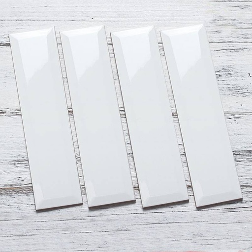 [STA1300-B] Gạch thẻ trang trí VN, KT 100x300 mm trắng bóng vát cạnh mã STA1300-B(0101-1/WH0412BPV2) loại 1