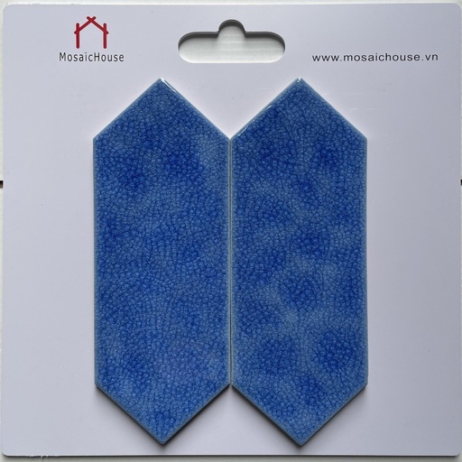 [MHGD18] Gạch Thẻ mũi tên 60x200mm màu xanh dương rạn MHGD18