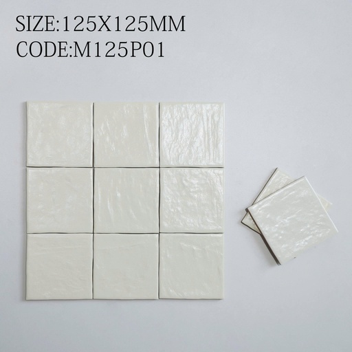 [M125P01] Gạch thẻ 125x125mm bề mặt ngọc trai cao cấp M125P01
