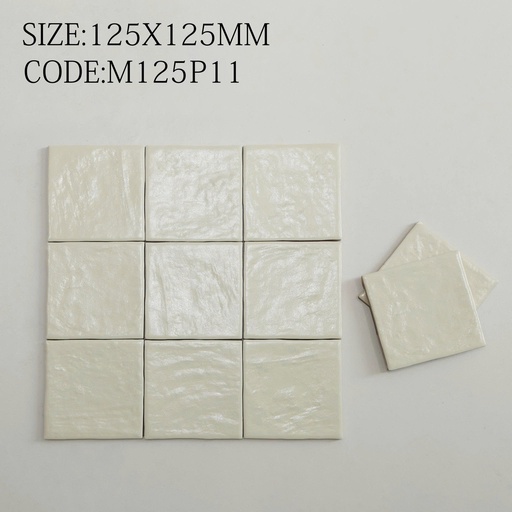 [M125P11] Gạch thẻ 125x125mm bề mặt ngọc trai cao cấp M125P11