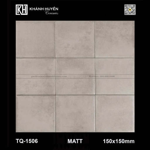 [GCCKH-TQ-1506] Gạch thẻ 150×150 mm TQ-1506