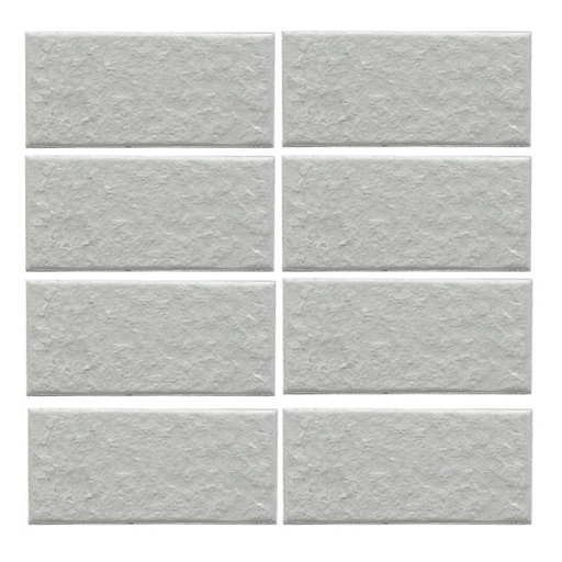 [DAISANB2B_G_53407006] Gạch thẻ ốp tường màu trắng bề mặt sần 45x95 mm 9102