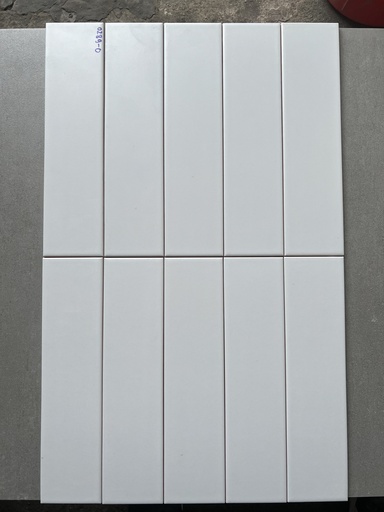 [0289-0] Gạch thẻ Việt Nam KT 75x300 mm mờ xám nhạt loại 1 mã 0289-0