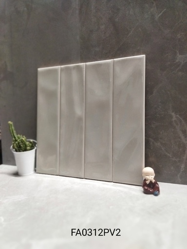 [FA0312PV2] Gạch thẻ Việt Nam KT 75x300mm xám bóng lượn loại 1 mã FA0312PV2
