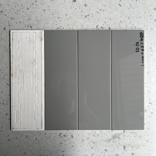 [STA1304] Gạch thẻ VN, KT 100x300mm màu xám đậm bóng phẳng mã STA1304_SA loại 1