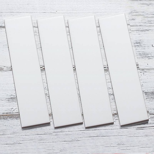 [PSTA1306] Gạch thẻ trang trí VN, KT 100x300 mm trắng mờ phẳng mã PSTA1306 loại ưu (1h/1.2m/40v)