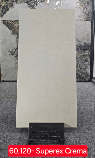 [Superex crema] Gạch Ấn Độ kt 600x1200mm Men Matt Mã Superex crema