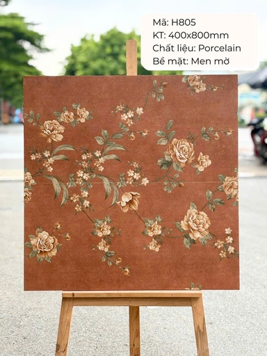 [H805] Gạch ốp lát TQ, KT 400x800 mm Xương Porcelain mặt mờ mã H805 (1thùng/ 1.92m2/ 6v/ 36,5kg)