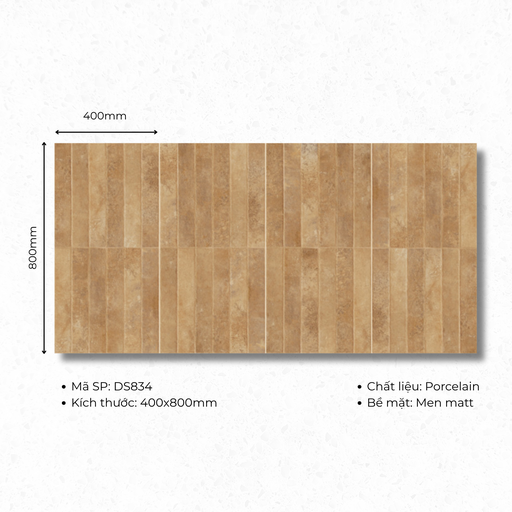 [M834] Gạch ốp lát 400x800 mã M834 (1thùng/ 1.92m2/ 6v/ 36,5kg)