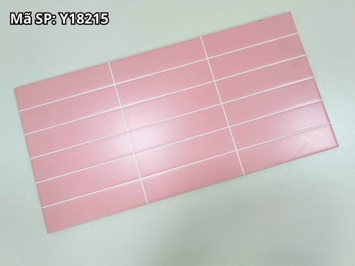 [Y18215] Gạch trang trí giả thẻ TQ, KT 300x600mm màu hồng mở mã Y18215