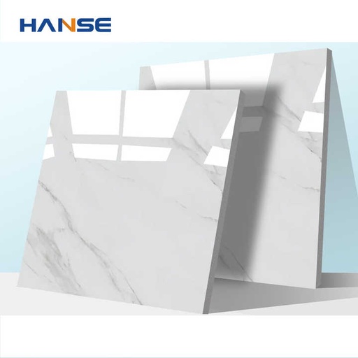 [Carrara] Gạch lát nền tường men gốm giả đá cẩm thạch trắng Carrara cao cấp