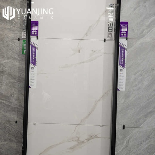 [105845767750] Gạch lát nền giả đá cẩm thạch khổ lớn 800x800mm màu trắng chống trơn phổ biến, xuất xứ từ xưởng gạch Foshan