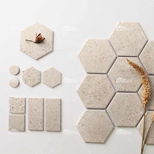 [106685016508] Gạch lát nền hình lục giác mờ in phun Bluwhale