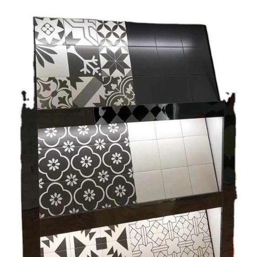 [LUHORRID NERO] Gạch lát nền xi măng 8x8 bán chạy của Nhà máy vật liệu xây dựng Foshan Medici, dày 5mm, vân đá