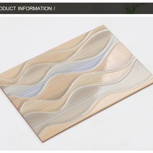 [29793055946] Gạch men 3D ốp tường trang trí nhà bếp 200x300mm P313 vân sóng