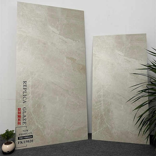 [HPR 311] Gạch men giả đá hoa cương màu xám nhạt, bề mặt mờ, kích thước 750x1500mm & 600x1200mm