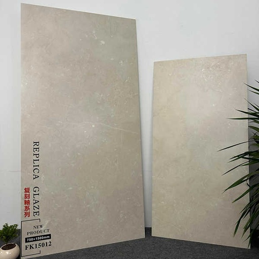 [MD7535S14] Gạch men sứ màu be, bề mặt mờ, kích thước 750x1500mm & 600x1200mm