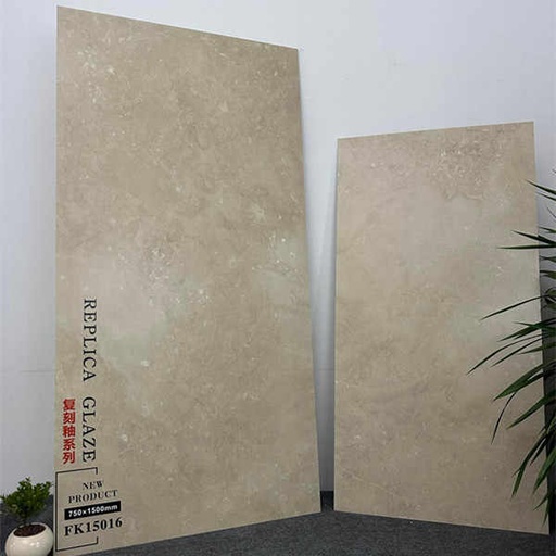 [MDH2230] Gạch men sứ màu nâu nhạt bề mặt mờ kích thước 750x1500mm&600x1200mm