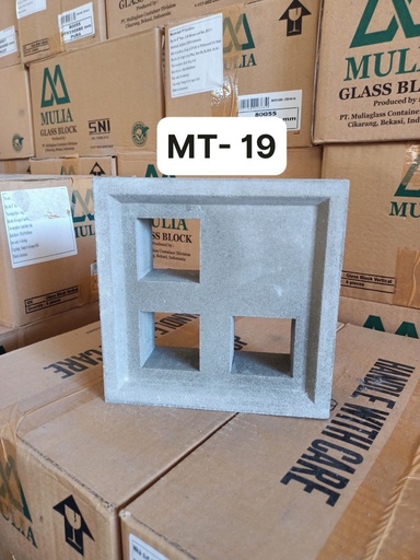 [KS6071A-Y] Gạch thông gió màu xám 190x190x65mm