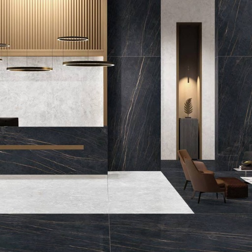 [VG124JP627P] Gạch ốp lát trang trí màu đen khổ lớn KT 2400*1200mm VG124JP627P