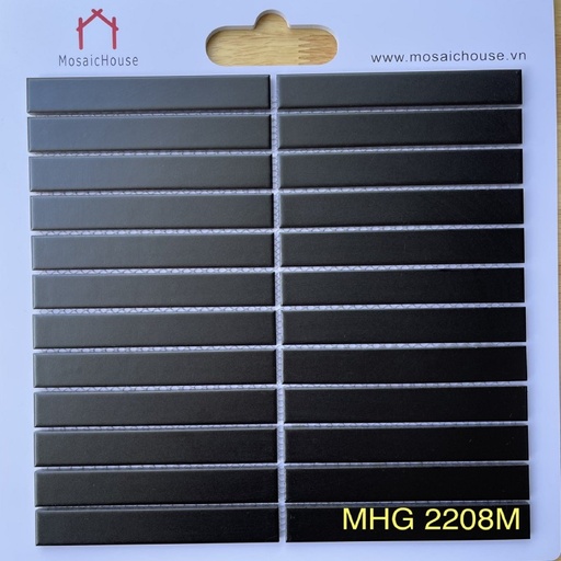 [MHT2208] Gạch Mosaic Que Đũa 2208M Màu Đen
