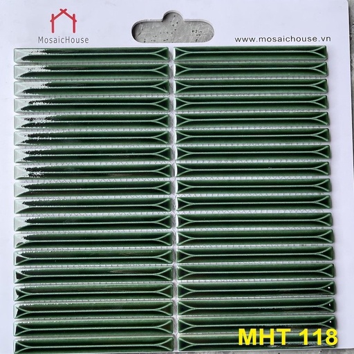 [MHT118] Gạch Mosaic Que Đũa MHT 118 Màu Xanh Lá