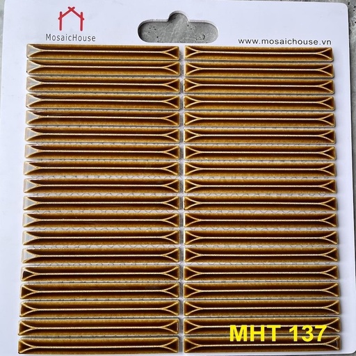 [MHT137] Gạch Mosaic Que Đũa MHT 137 Màu Vàng