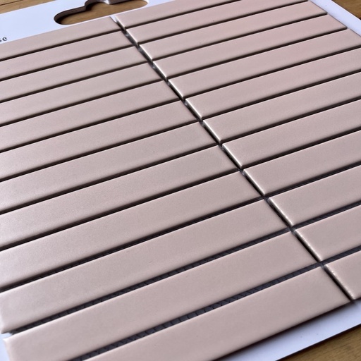 [MHT 2202M] Gạch Mosaic que hồng mờ KT 22,5x145mm MHT 2202M