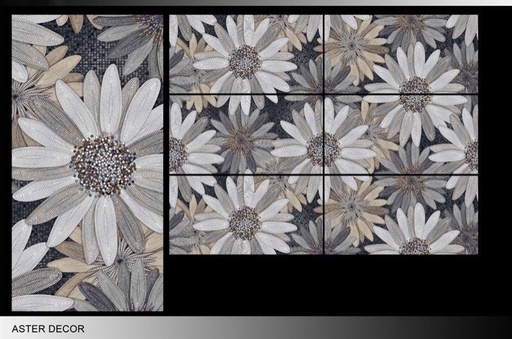 [Decor-04] Gạch Tranh Mosaic 600x1200mm Flower Decor-04