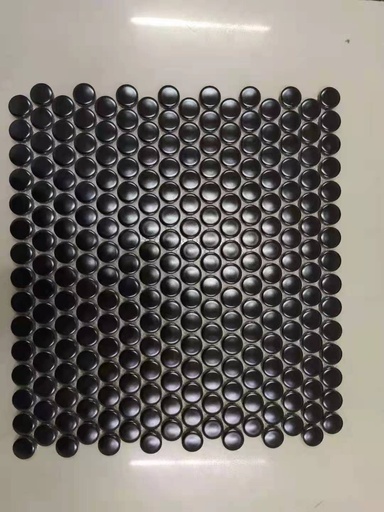 [NK1917] Gạch mosaic bi tròn đen mờ NK1917