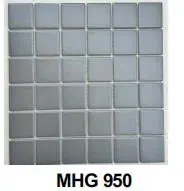 [MHG950] Gạch mosaic gốm xám mờ nhập khẩu, mã MHG950, KT vỉ 306x306mm, KT viên 48x48mm