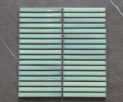 [1508] Gạch mosaic que đũa 1508 Màu xanh ngọc : 22 mm x 145 mm