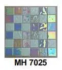 [MH 7025] Gạch mosaic thủy tinh nhập khẩu, màu trắng mix, KT viên 48mm x 48mm, KT vỉ 300x300 mm, MH 7025 (1 thùng 22 vĩ = 2m2)