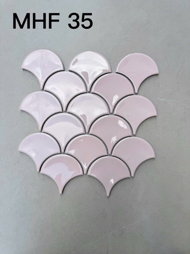 [MHF35] Gạch mosaic vảy cá hồng (MHF35)